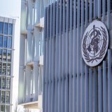 L'Organisation mondiale de la santé (OMS) doit faire des efforts financiers suite au probable retrait américain de l'institution (archives). OMS)Keystone/MARTIAL TREZZINI